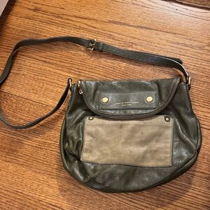 Marc Jacobs Olive and Tan Crossbody Bag